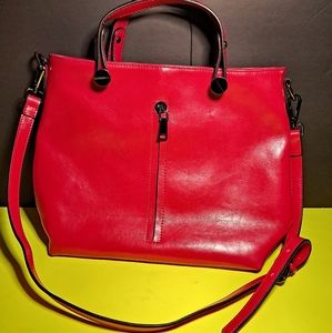 Dark fuschia shoulder bag